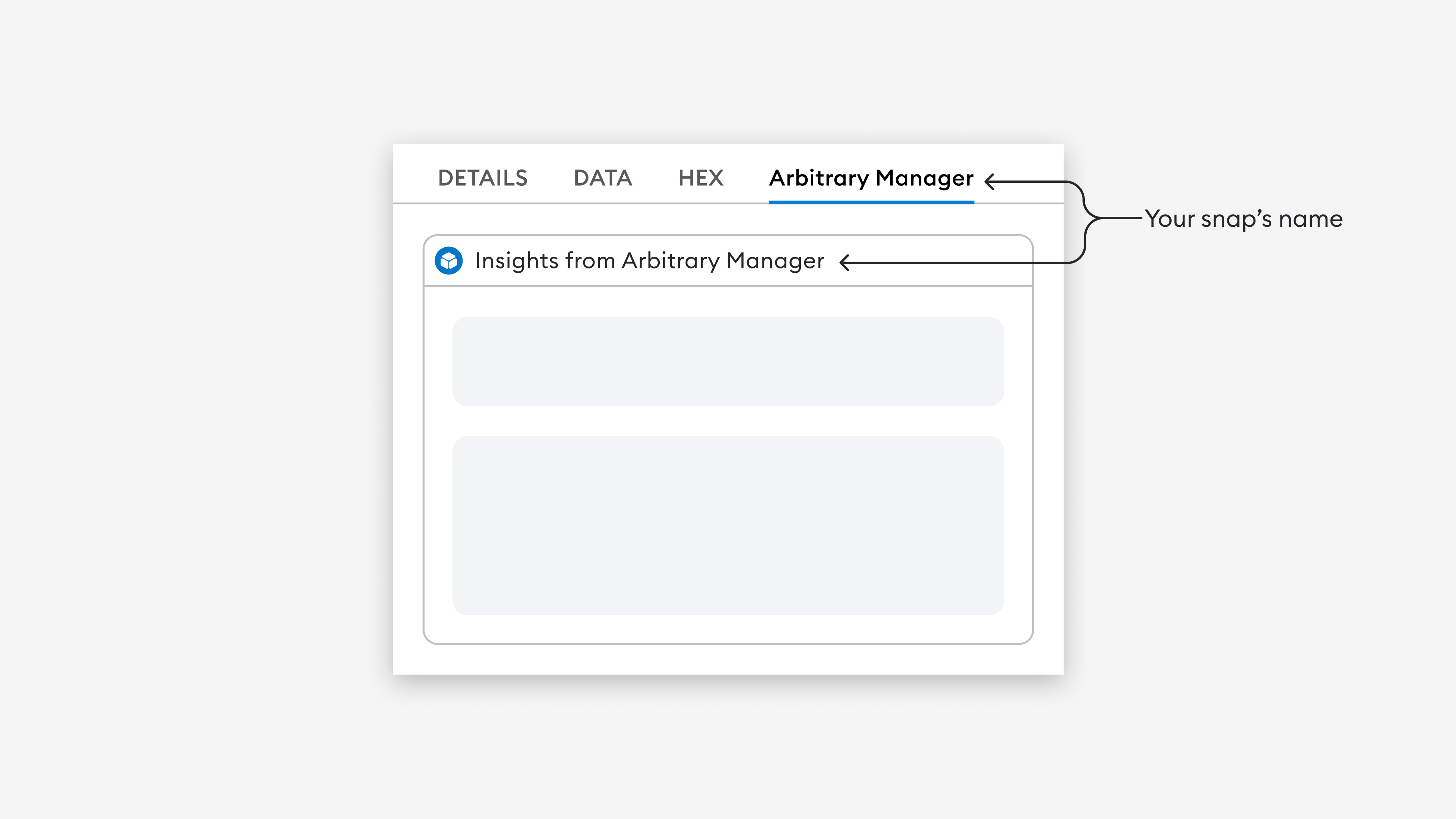 How your snap’s name is displayed during transaction insights